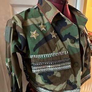 Upcycled Military Jacket